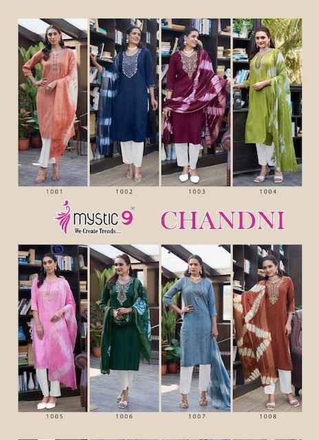 Mystic 9 Chandani Vol-1 Rayon Readymade Suit (8 pcs Catalogue)