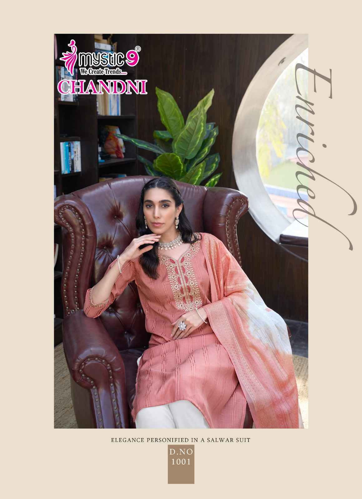 Mystic 9 Chandani Vol-1 Rayon Readymade Suit (8 pcs Catalogue)