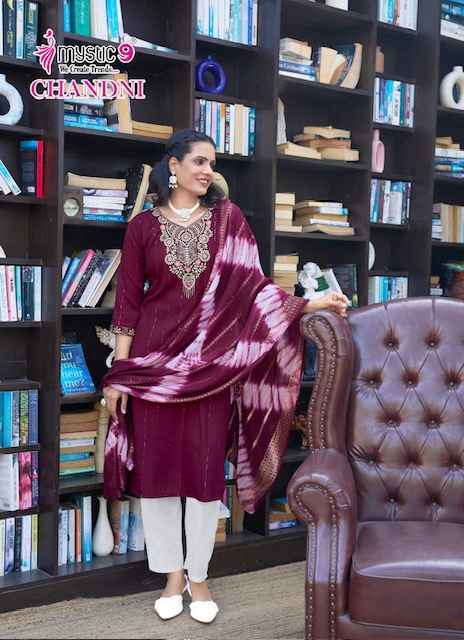 Mystic 9 Chandani Vol-1 Rayon Readymade Suit (8 pcs Catalogue)