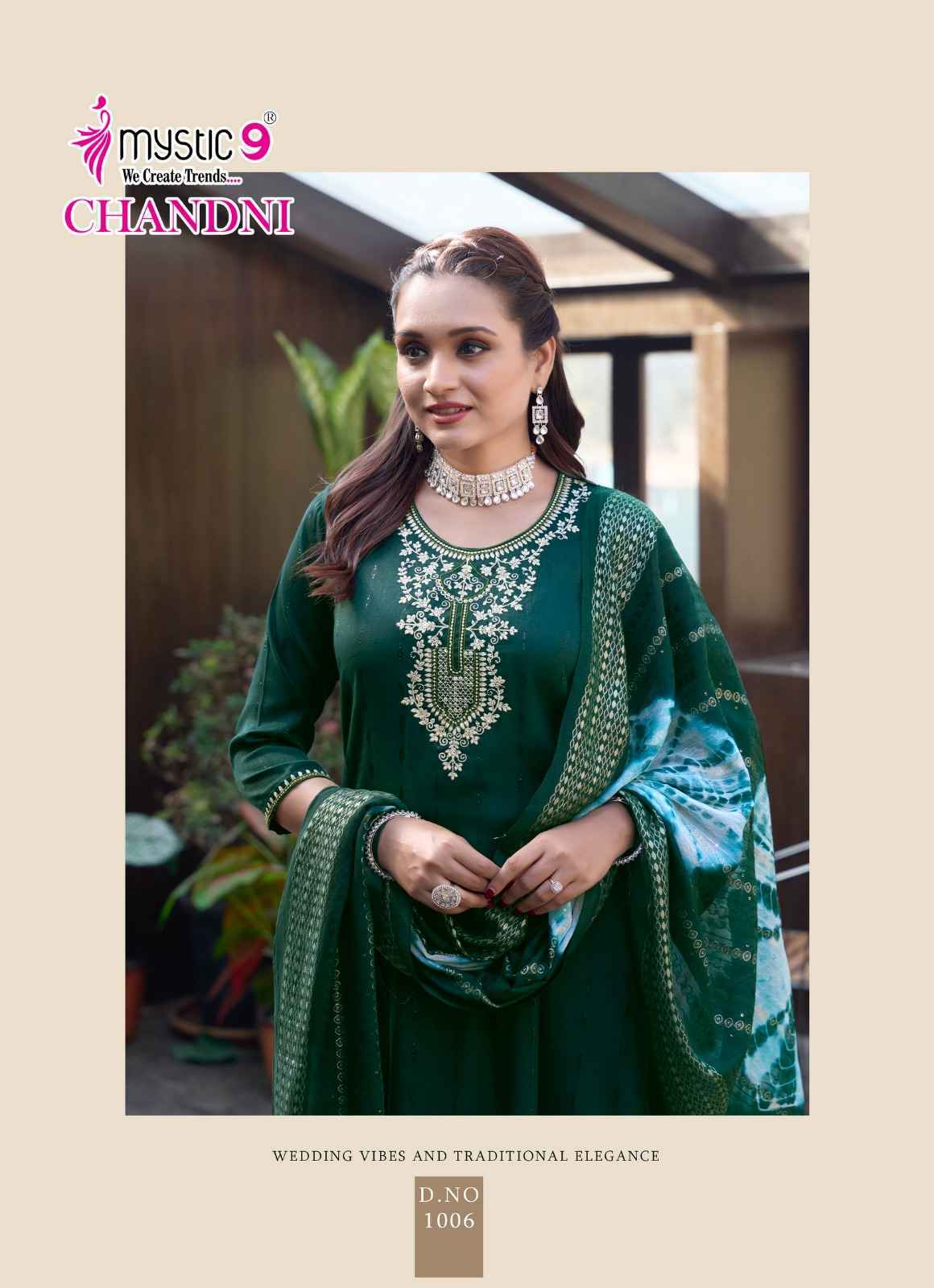 Mystic 9 Chandani Vol-1 Rayon Readymade Suit (8 pcs Catalogue)