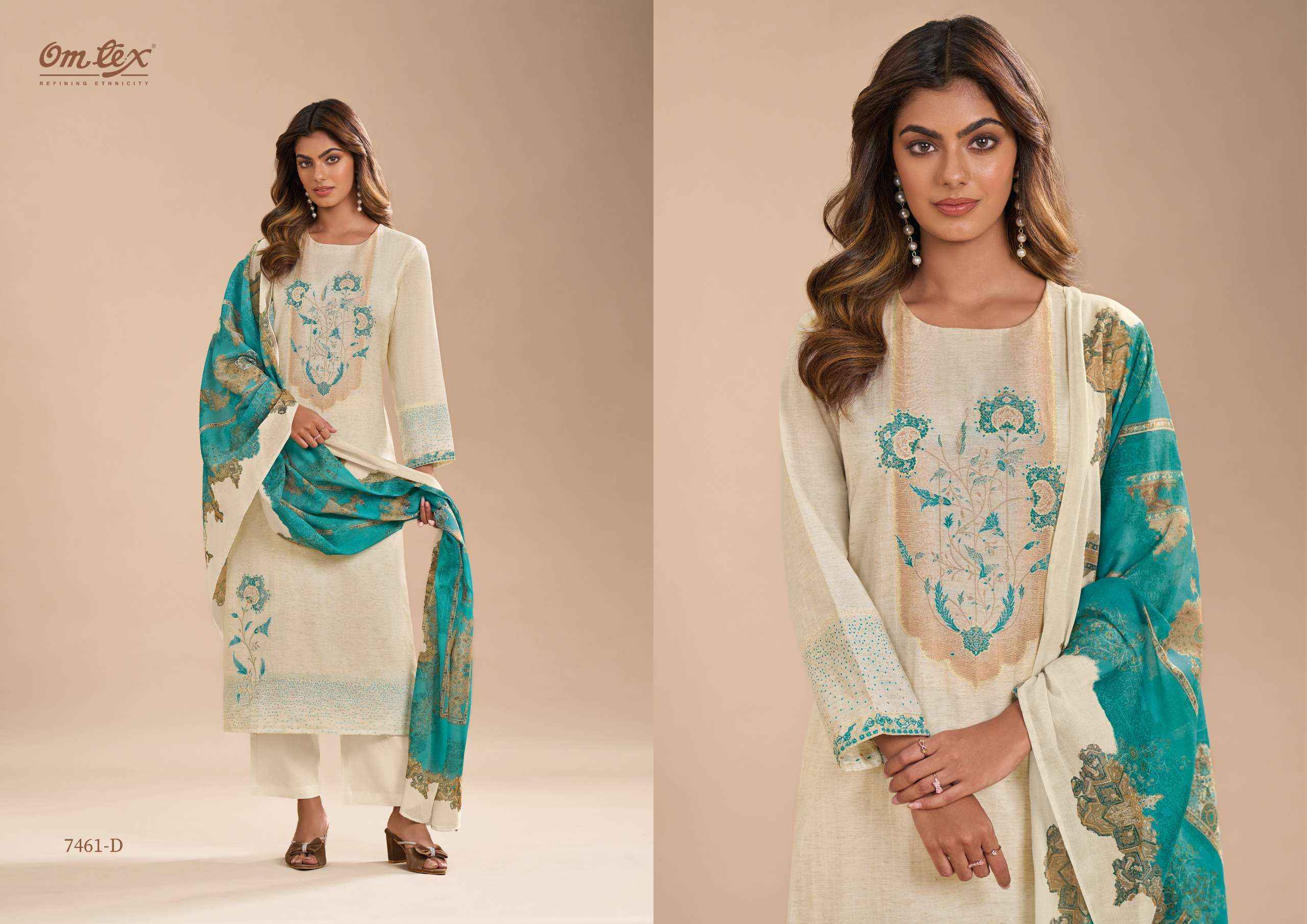 Omtex Hina Cotton Jacquard Dress Material (4 pcs Catalogue)