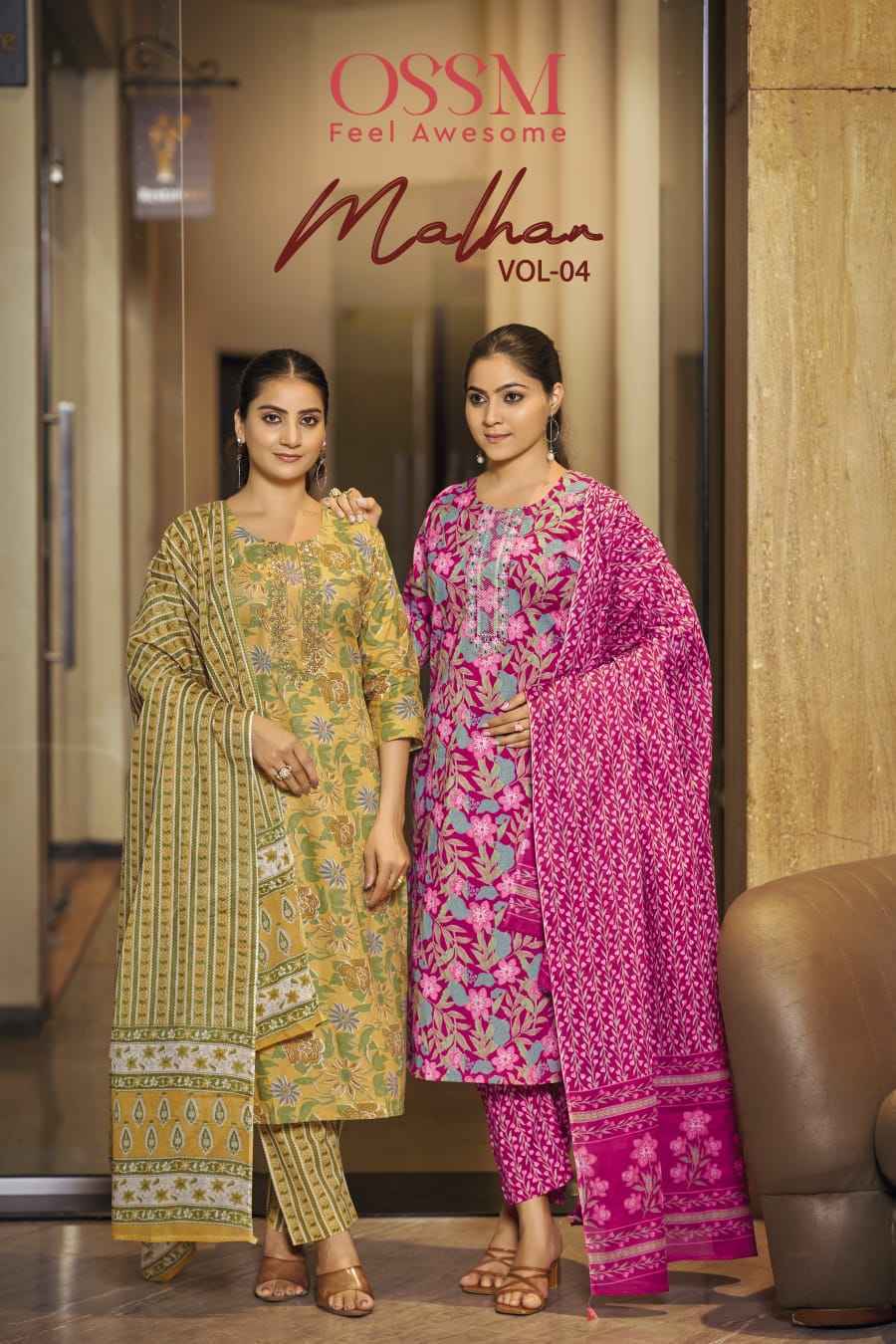Ossm Malhar Vol-4 Cotton Readymade Suit (6 pcs Catalogue)