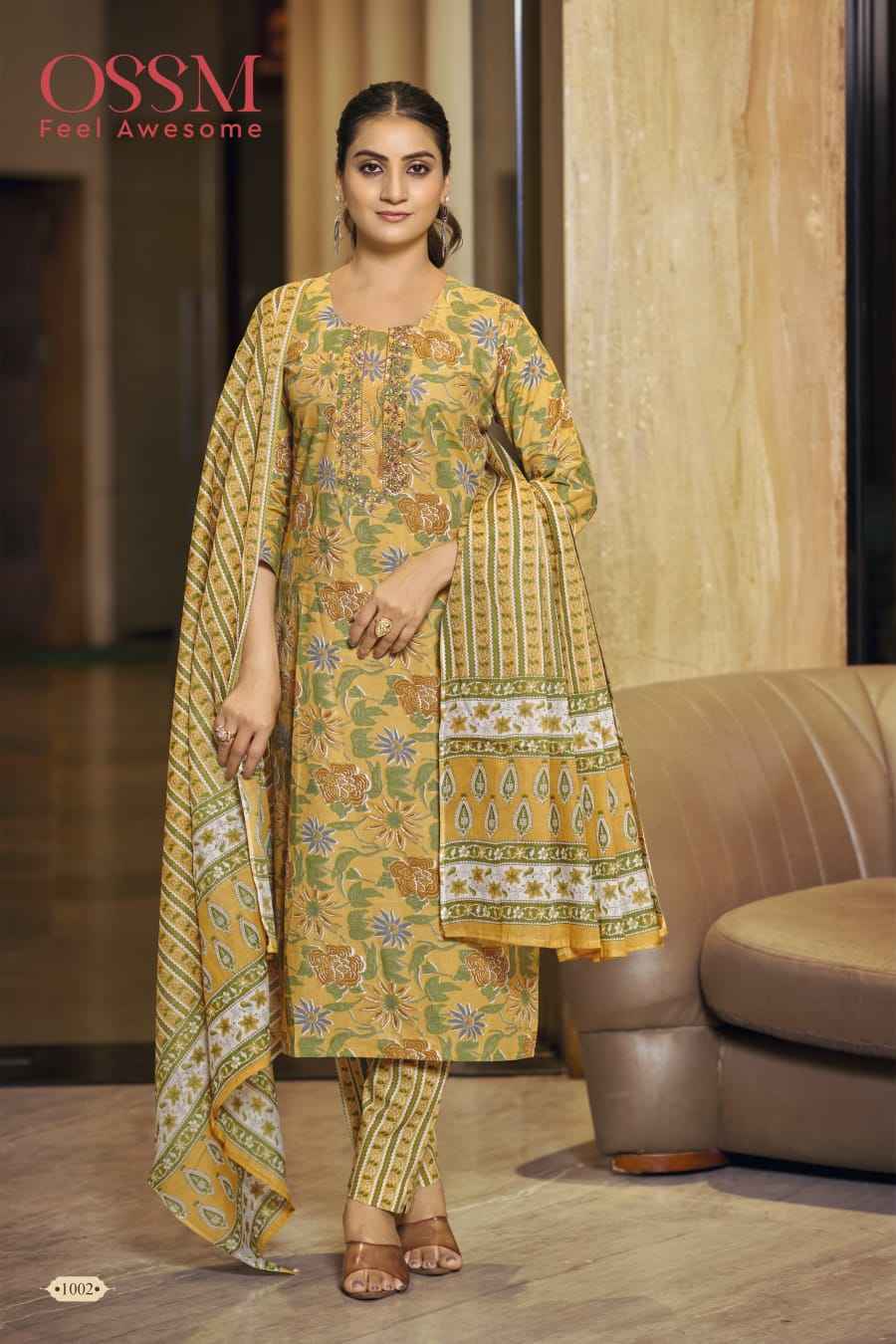 Ossm Malhar Vol-4 Cotton Readymade Suit (6 pcs Catalogue)