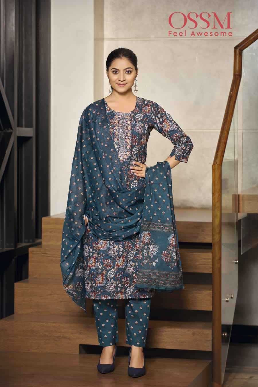 Ossm Malhar Vol-4 Cotton Readymade Suit (6 pcs Catalogue)