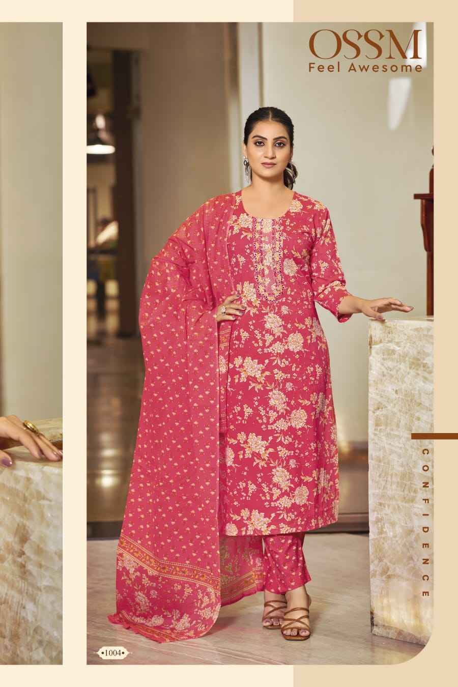 Ossm Malhar Vol-4 Cotton Readymade Suit (6 pcs Catalogue)