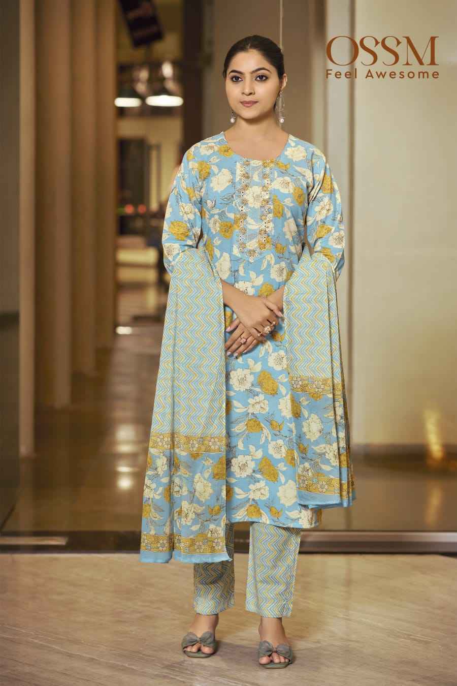 Ossm Malhar Vol-4 Cotton Readymade Suit (6 pcs Catalogue)