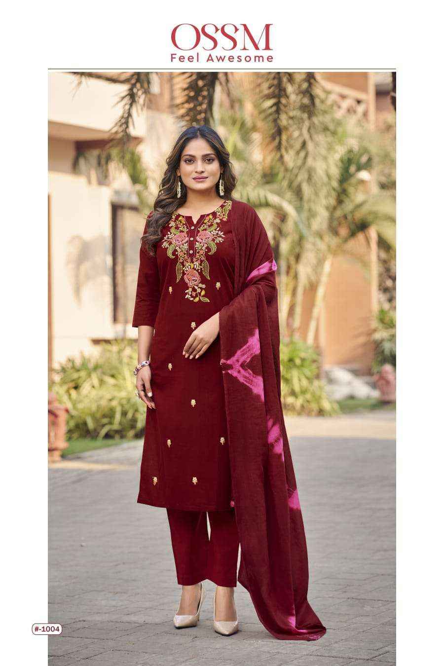 Ossm Sargam Cotton Readymade Suit (6 pcs Catalogue)