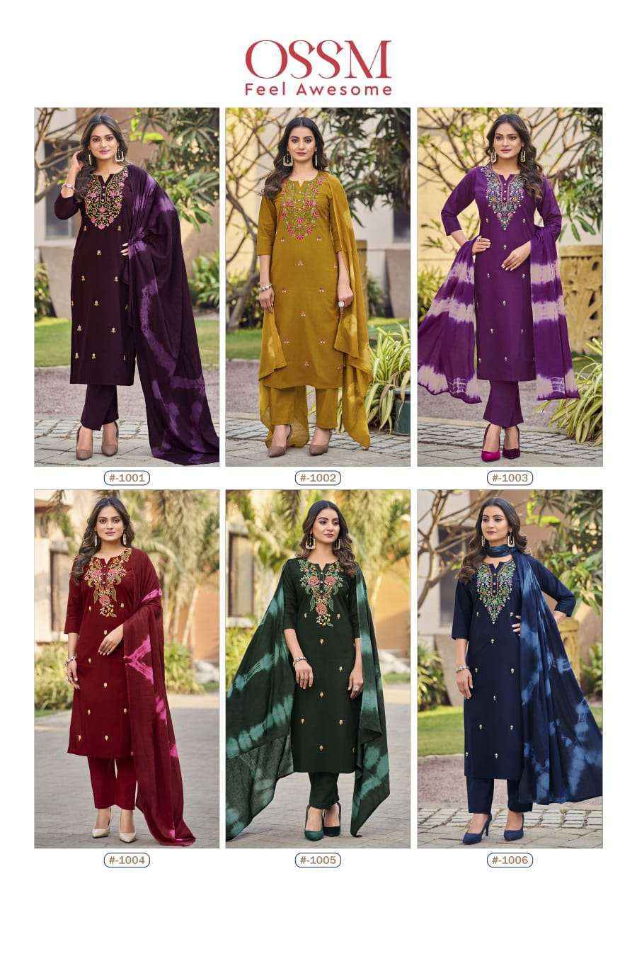 Ossm Sargam Cotton Readymade Suit (6 pcs Catalogue)