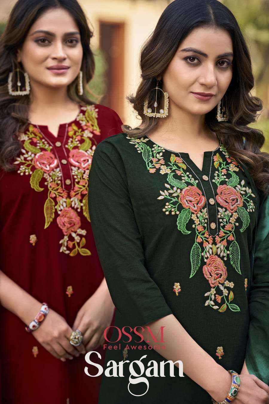 Ossm Sargam Cotton Readymade Suit (6 pcs Catalogue)
