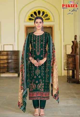 Pakiza Prints Khusboo Vol-57 Lawn Dress Material (10 pcs Catalogue)