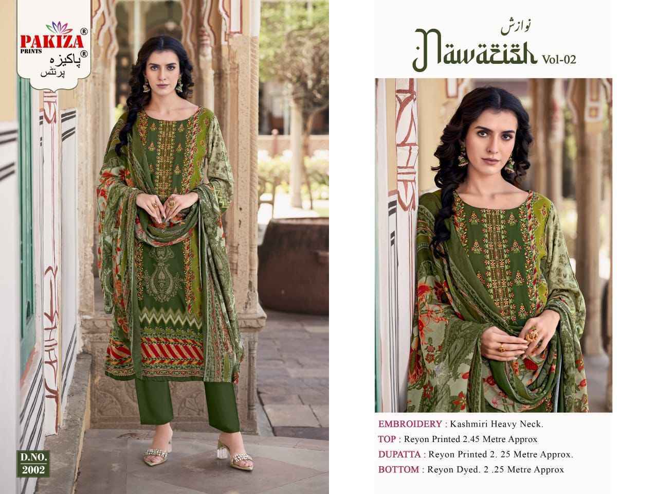Pakiza Prints Nawazish Vol 1 Rayon Dress Material 4 pcs Catalogue