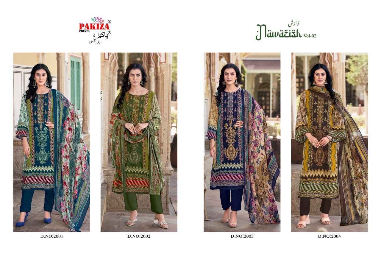 Pakiza Prints Nawazish Vol 1 Rayon Dress Material 4 pcs Catalogue