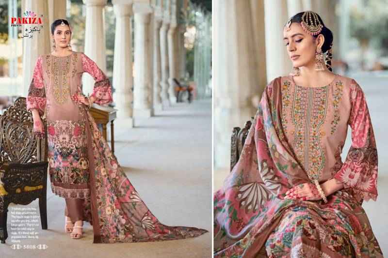 Pakiza Prints Nazakat Vol-56 Lawn Dress Material (10 pcs Catalogue)