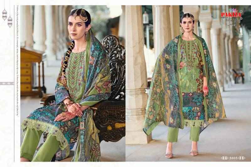 Pakiza Prints Nazakat Vol-56 Lawn Dress Material (10 pcs Catalogue)