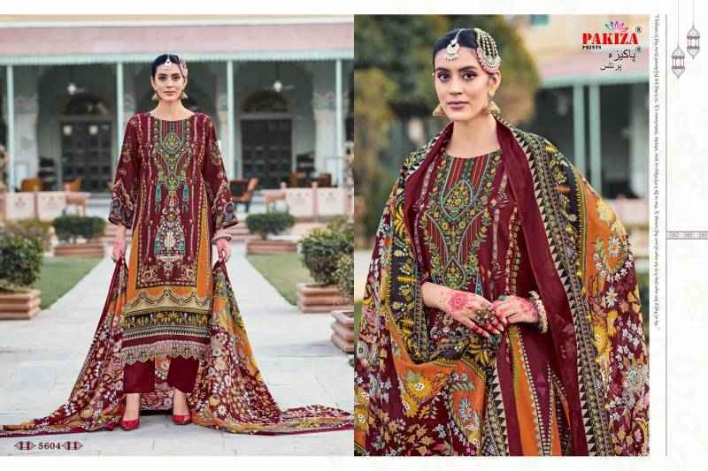 Pakiza Prints Nazakat Vol-56 Lawn Dress Material (10 pcs Catalogue)