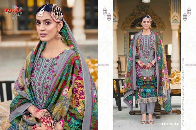 Pakiza Prints Nazakat Vol-56 Lawn Dress Material (10 pcs Catalogue)