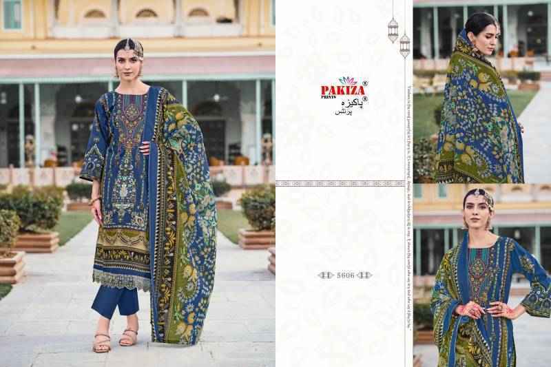 Pakiza Prints Nazakat Vol-56 Lawn Dress Material (10 pcs Catalogue)