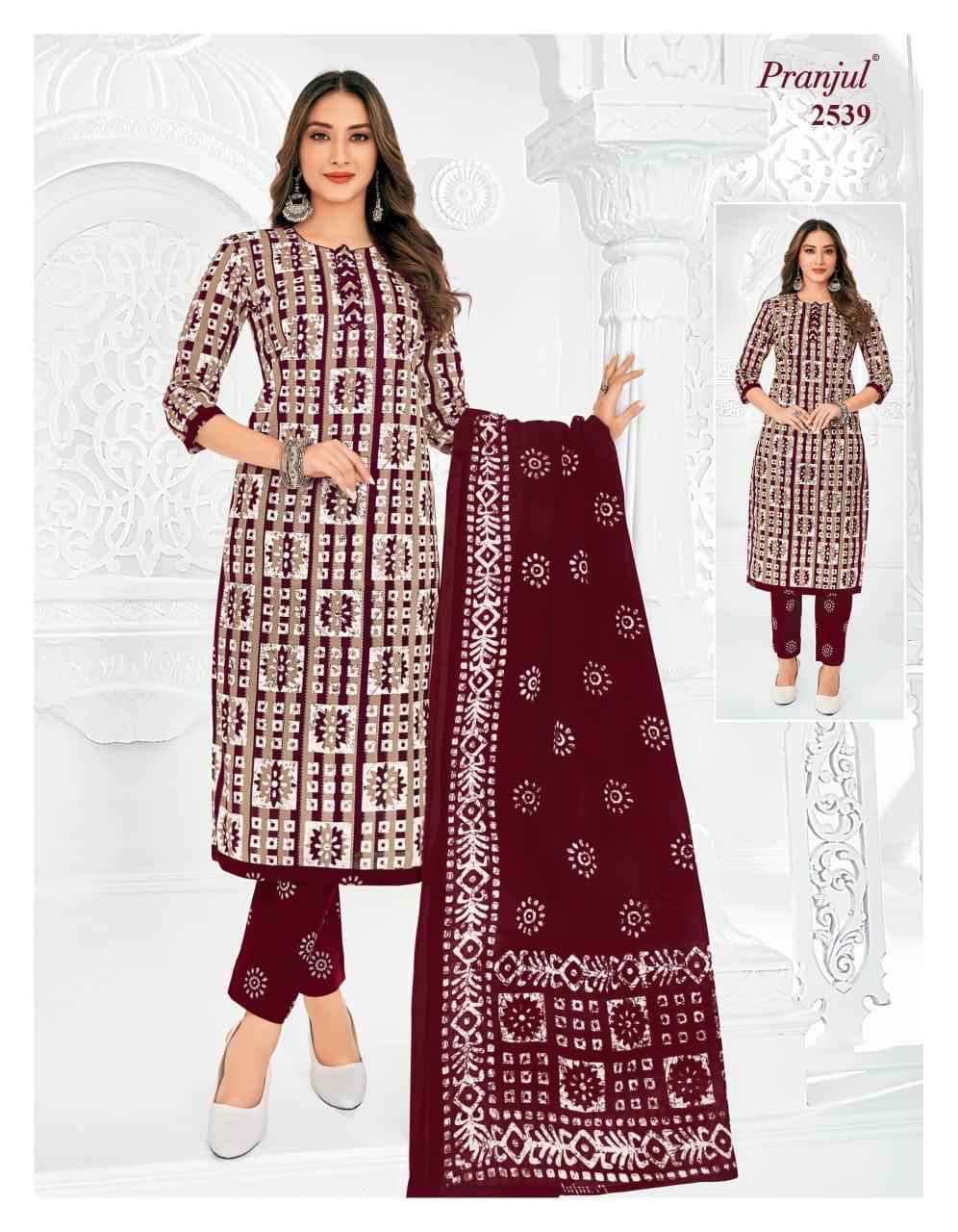 Pranjul Priyanka Vol 25 Cotton Dress Material 36 pcs Catalogue