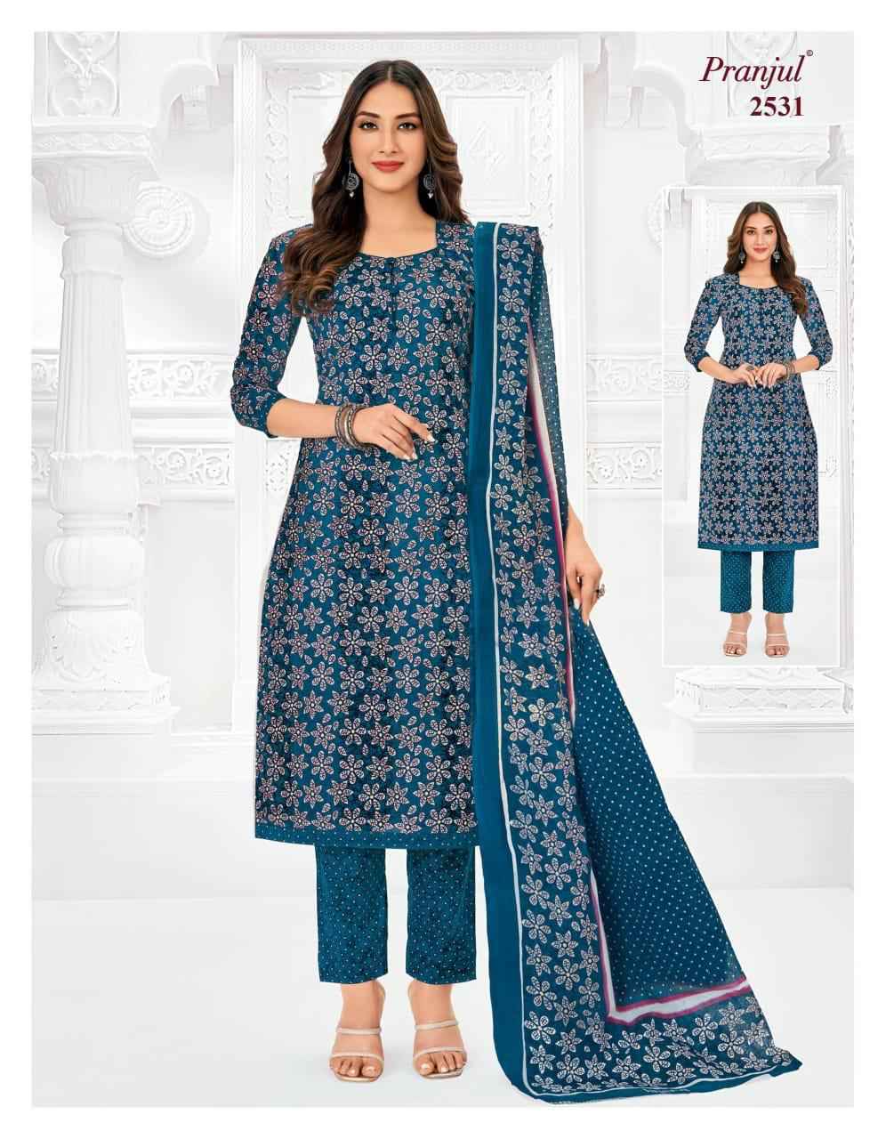 Pranjul Priyanka Vol 25 Cotton Dress Material 36 pcs Catalogue