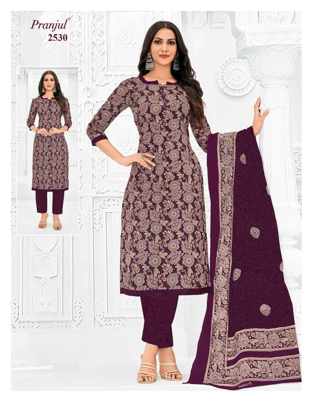 Pranjul Priyanka Vol 25 Cotton Dress Material 36 pcs Catalogue