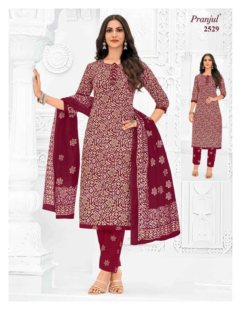 Pranjul Priyanka Vol 25 Cotton Dress Material 36 pcs Catalogue