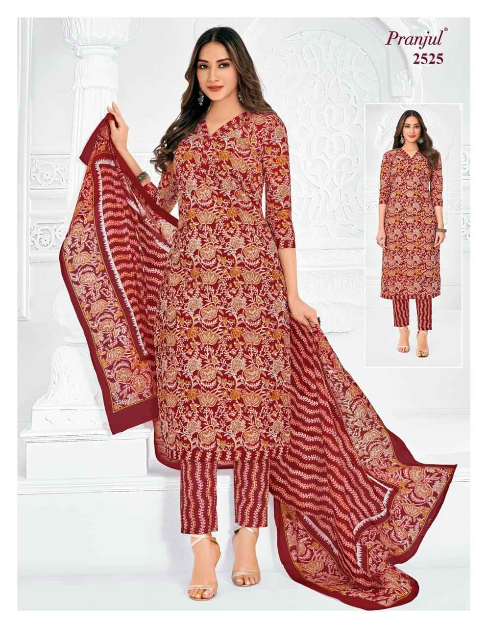 Pranjul Priyanka Vol 25 Cotton Dress Material 36 pcs Catalogue