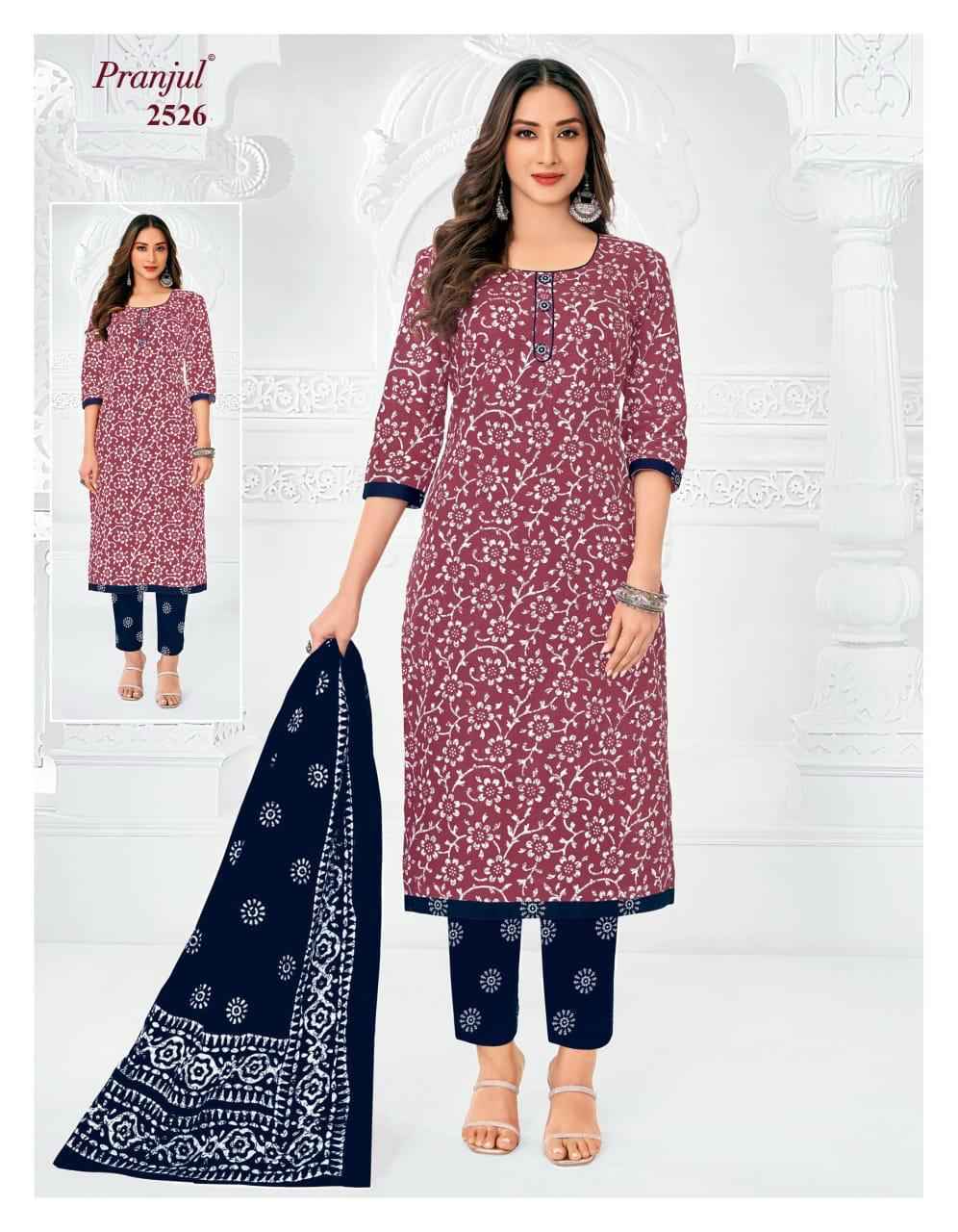 Pranjul Priyanka Vol 25 Cotton Dress Material 36 pcs Catalogue