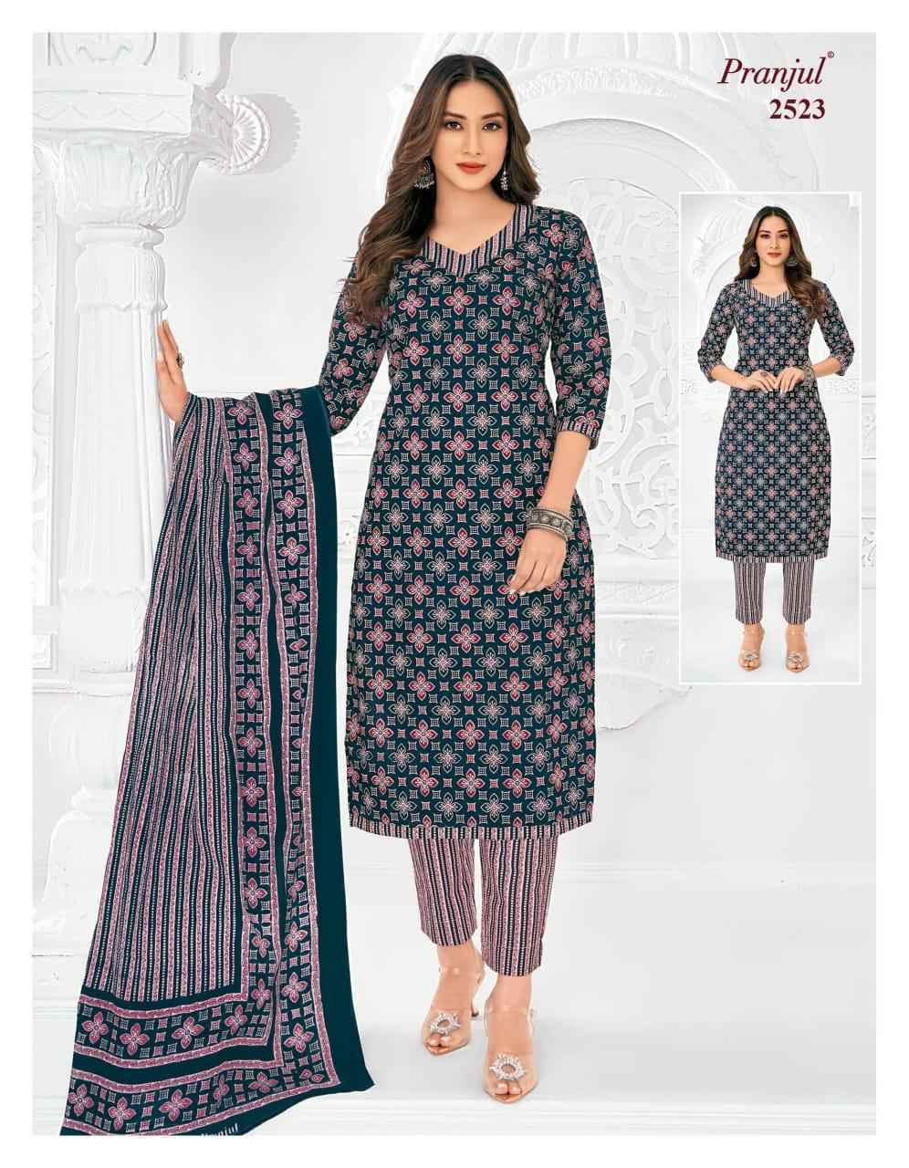 Pranjul Priyanka Vol 25 Cotton Dress Material 36 pcs Catalogue