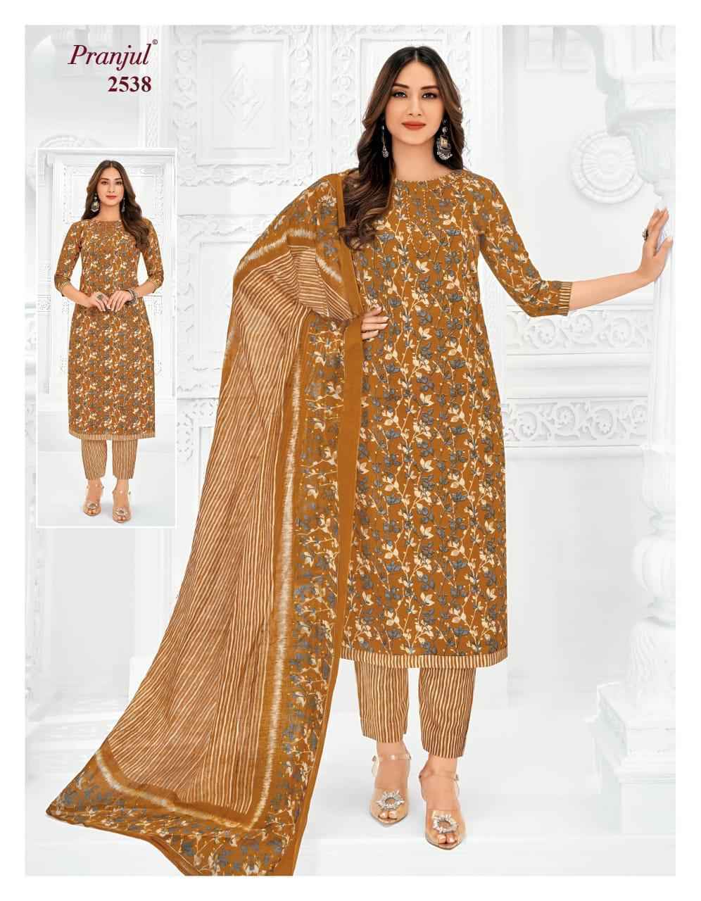 Pranjul Priyanka Vol 25 Cotton Dress Material 36 pcs Catalogue