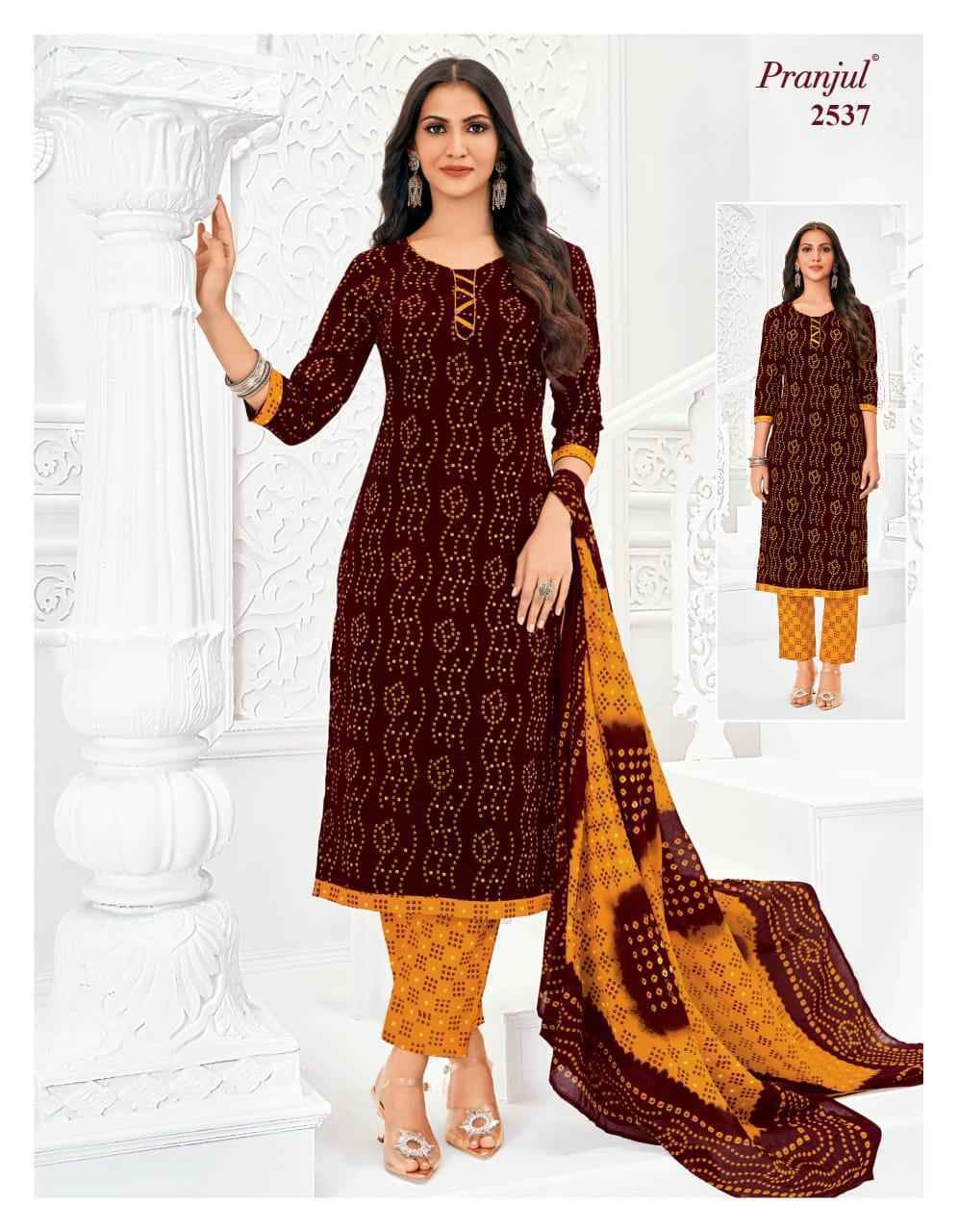 Pranjul Priyanka Vol 25 Cotton Dress Material 36 pcs Catalogue