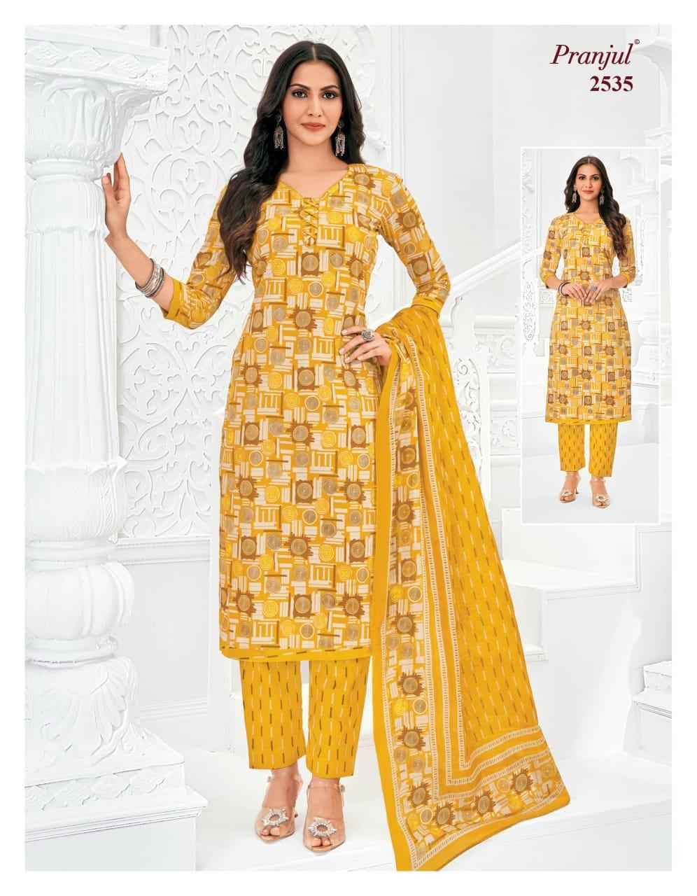 Pranjul Priyanka Vol 25 Cotton Dress Material 36 pcs Catalogue