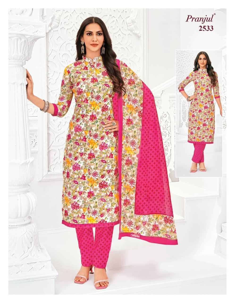 Pranjul Priyanka Vol 25 Cotton Dress Material 36 pcs Catalogue