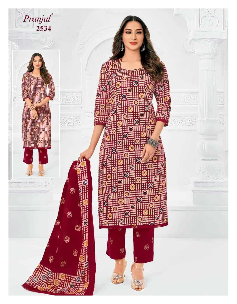 Pranjul Priyanka Vol 25 Cotton Dress Material 36 pcs Catalogue