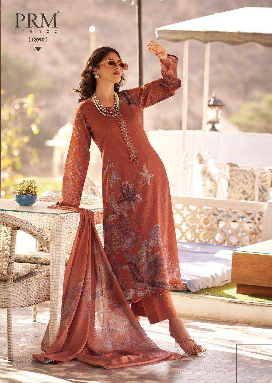PRM Trendz Libaas Lawn Cotton Dress Material 6 pcs Catalogue