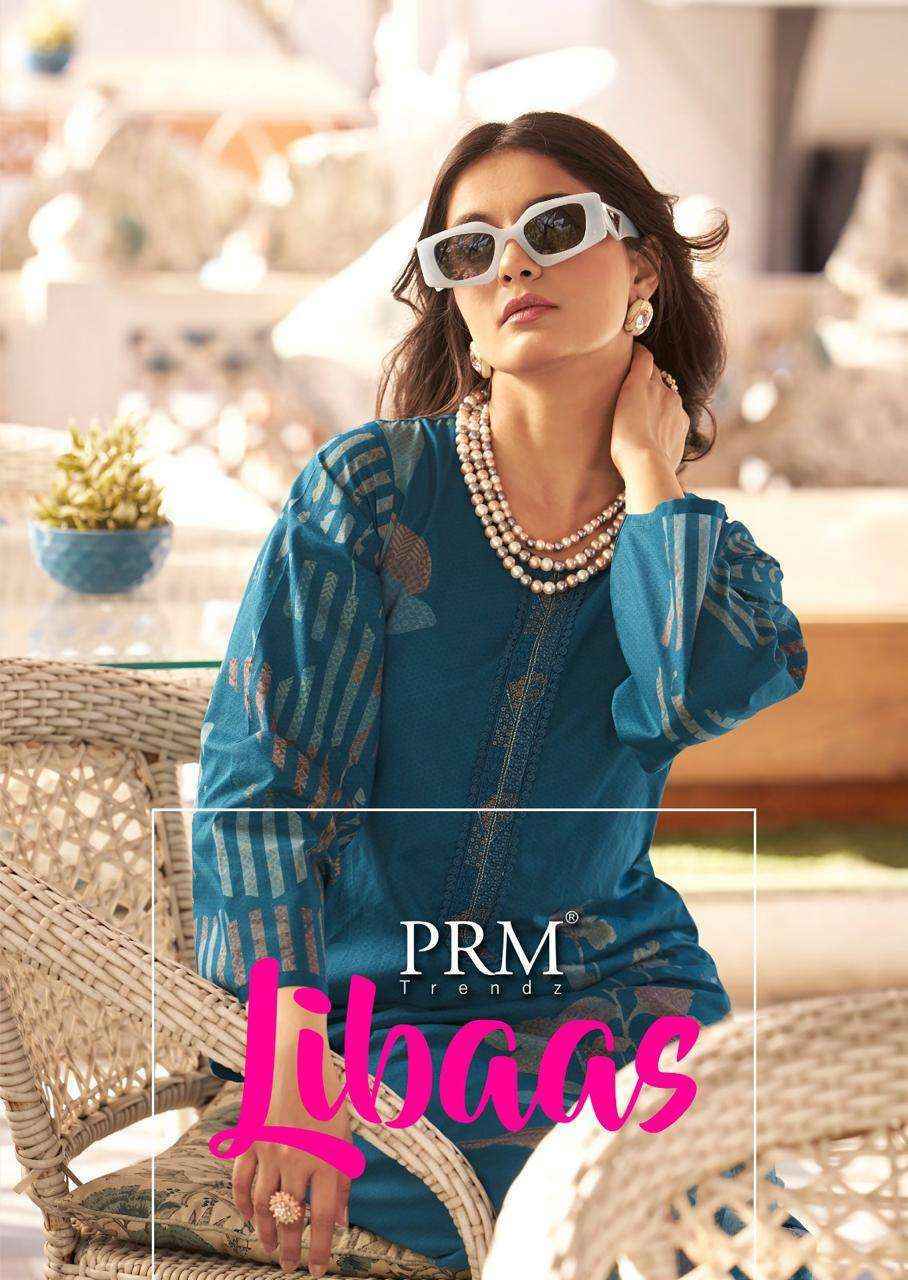 PRM Trendz Libaas Lawn Cotton Dress Material 6 pcs Catalogue