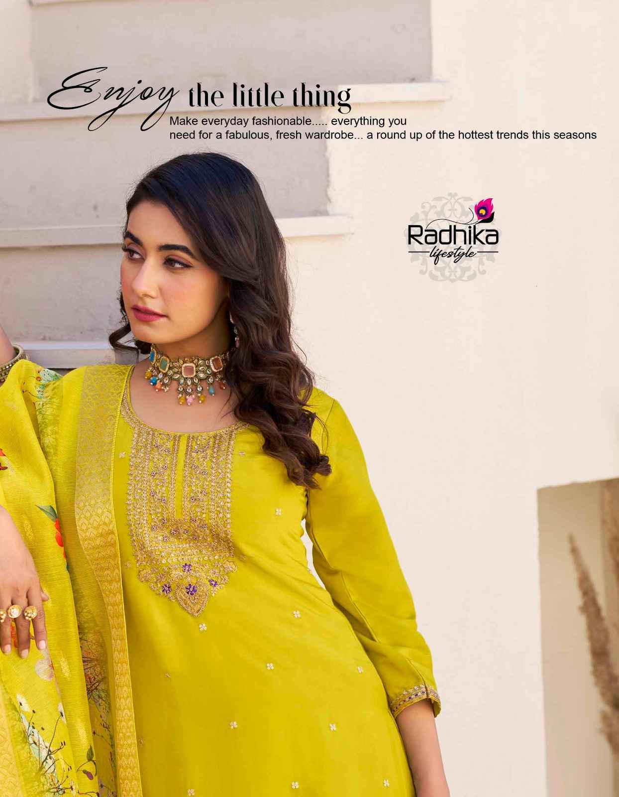 Radhika Lifestyle Albeli Vol 2 Schimmer Kurti Combo 6 pcs Catalogue