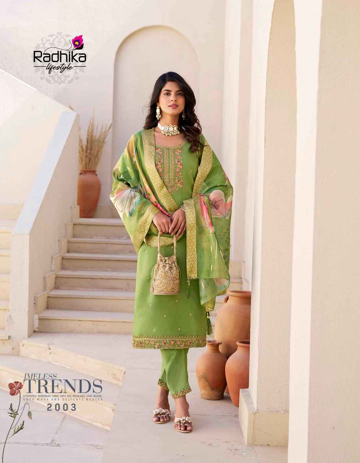 Radhika Lifestyle Albeli Vol 2 Schimmer Kurti Combo 6 pcs Catalogue