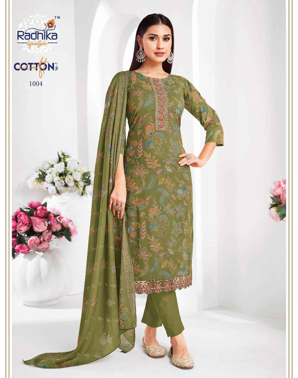 Radhika Lifestyle Cotton Craft Vol 1 Cotton Kurti Combo 8 pcs Catalogue