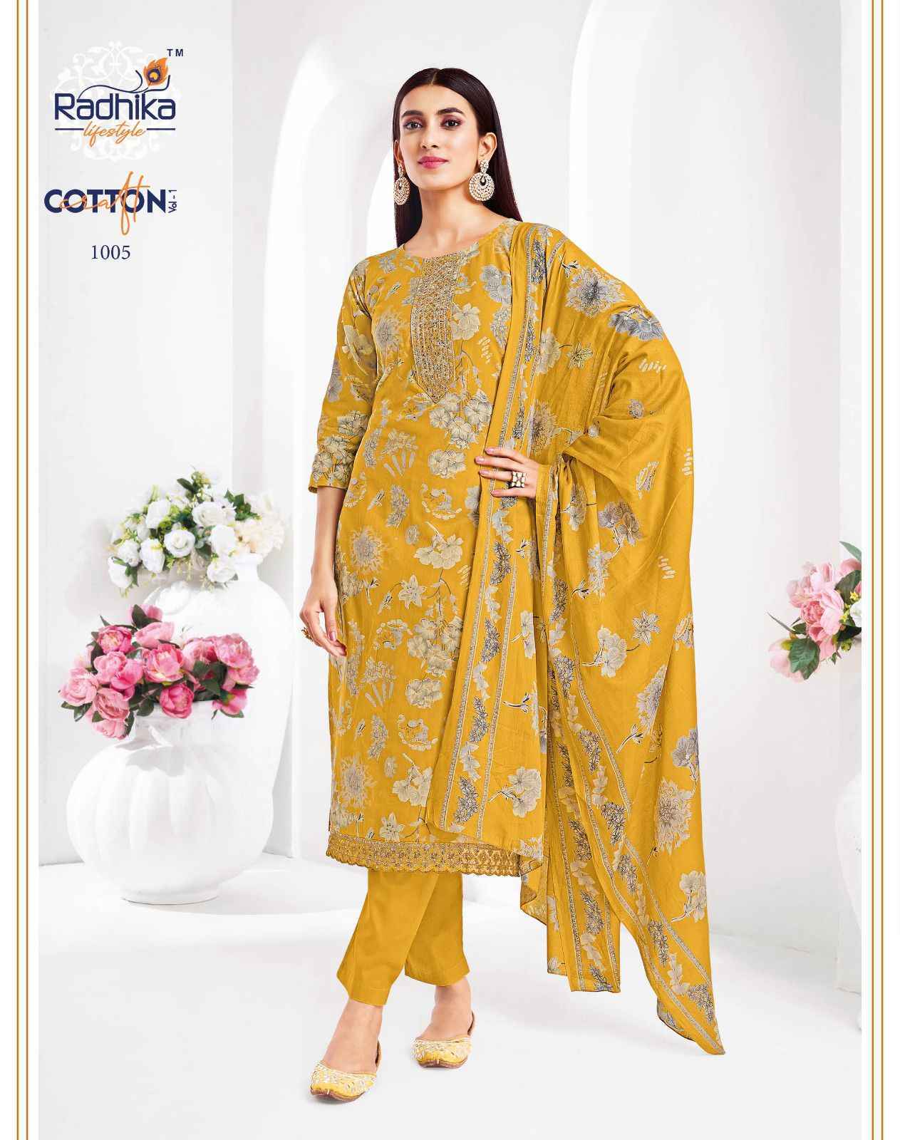 Radhika Lifestyle Cotton Craft Vol 1 Cotton Kurti Combo 8 pcs Catalogue