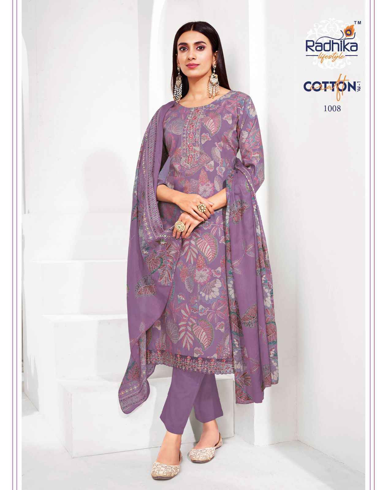 Radhika Lifestyle Cotton Craft Vol 1 Cotton Kurti Combo 8 pcs Catalogue