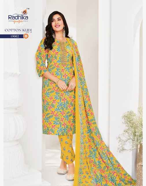 Radhika Lifestyle Cotton Kudi Vol-19 Cotton Readymade Suit (8 pcs Catalogue)