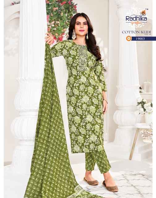 Radhika Lifestyle Cotton Kudi Vol-19 Cotton Readymade Suit (8 pcs Catalogue)
