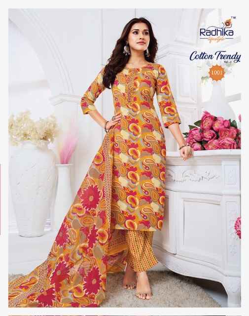 Radhika Lifestyle Cotton Trendy Vol 1 Cotton Kurti Combo 8 pcs Catalogue