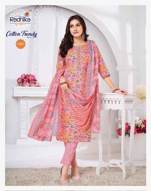 Radhika Lifestyle Cotton Trendy Vol 1 Cotton Kurti Combo 8 pcs Catalogue