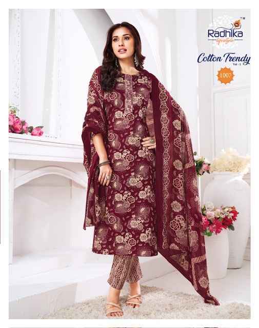 Radhika Lifestyle Cotton Trendy Vol 1 Cotton Kurti Combo 8 pcs Catalogue