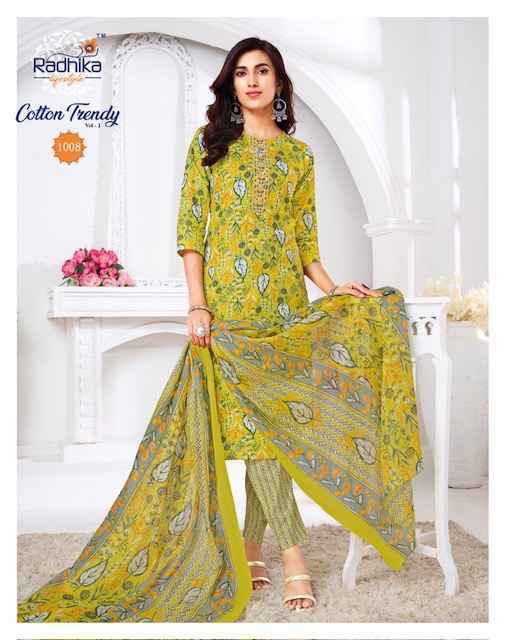 Radhika Lifestyle Cotton Trendy Vol 1 Cotton Kurti Combo 8 pcs Catalogue