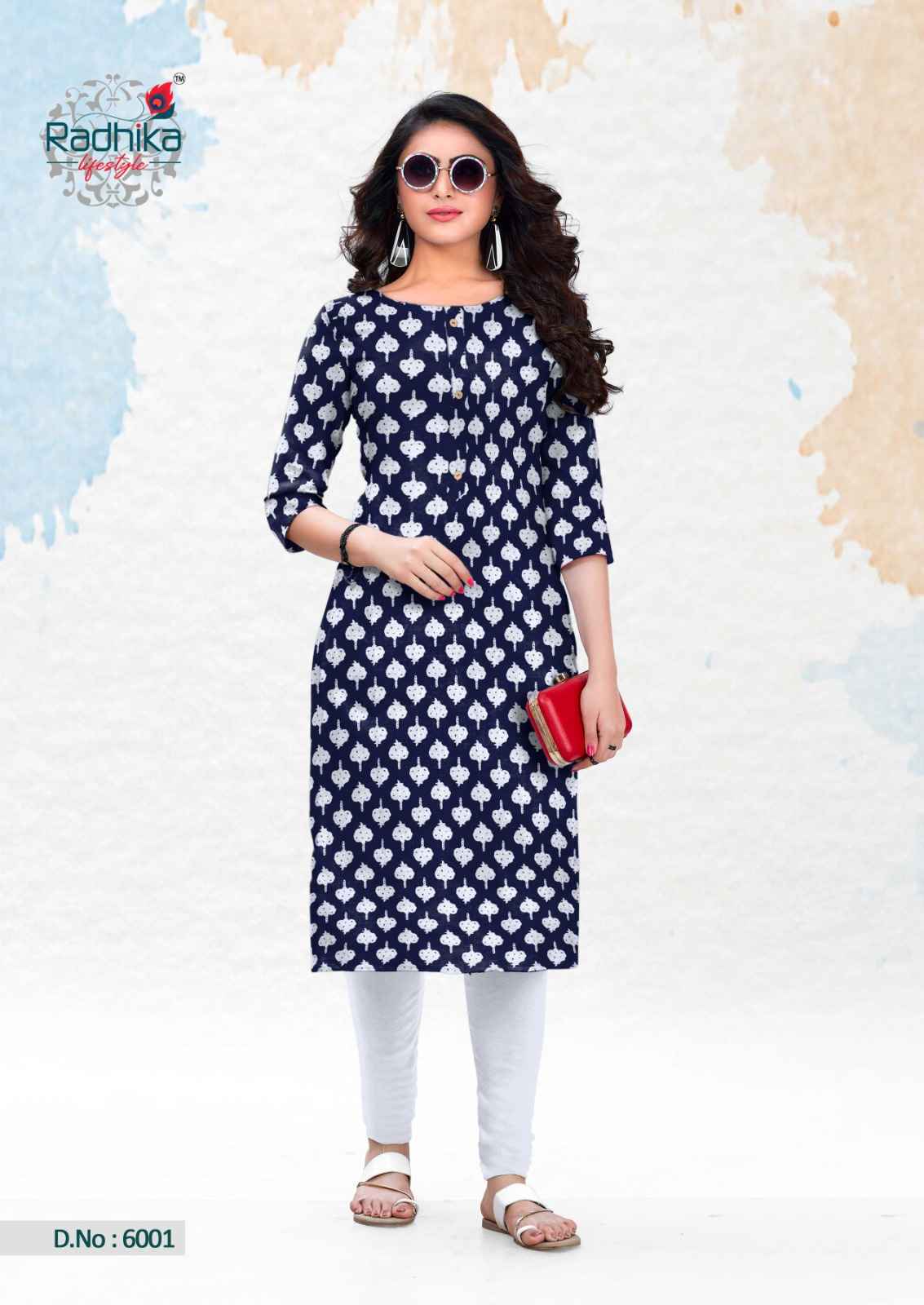 Radhika Lifestyle Traditional Vol-6 Cotton Kurti (10 pcs Catalogue)