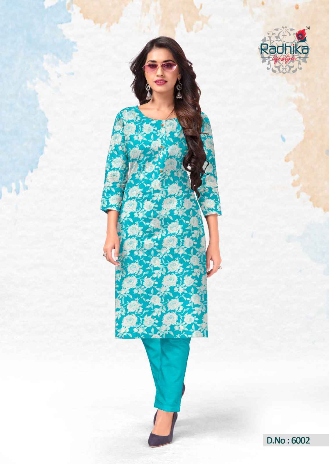 Radhika Lifestyle Traditional Vol-6 Cotton Kurti (10 pcs Catalogue)