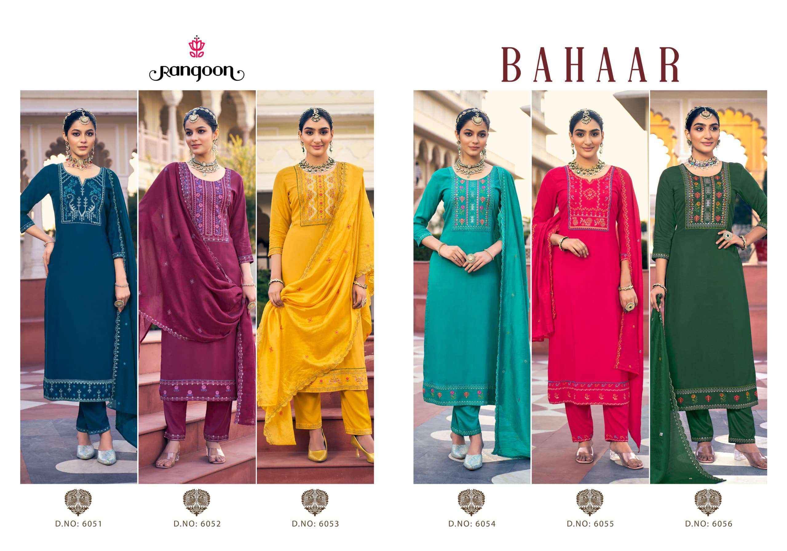 Rangoon Bahaar Chanderi Silk Readymade Suit (6 pcs Catalogue)