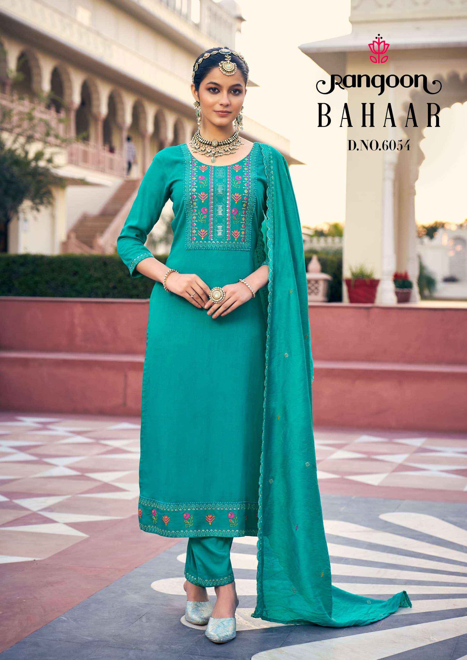 Rangoon Bahaar Chanderi Silk Readymade Suit (6 pcs Catalogue)